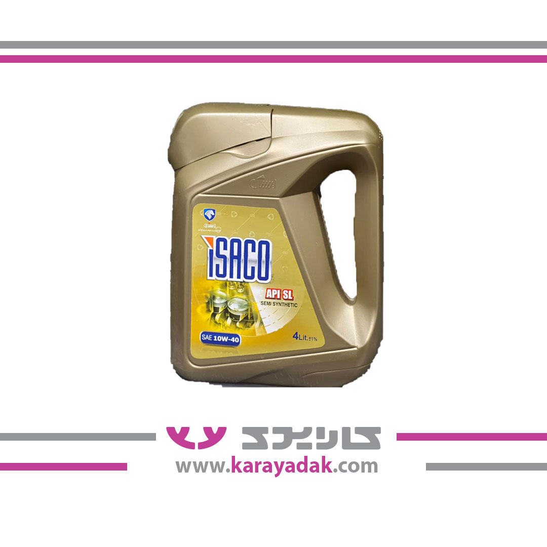 روغن موتور  طلایی : API :SL-10W40-4 Litre ایساکو 