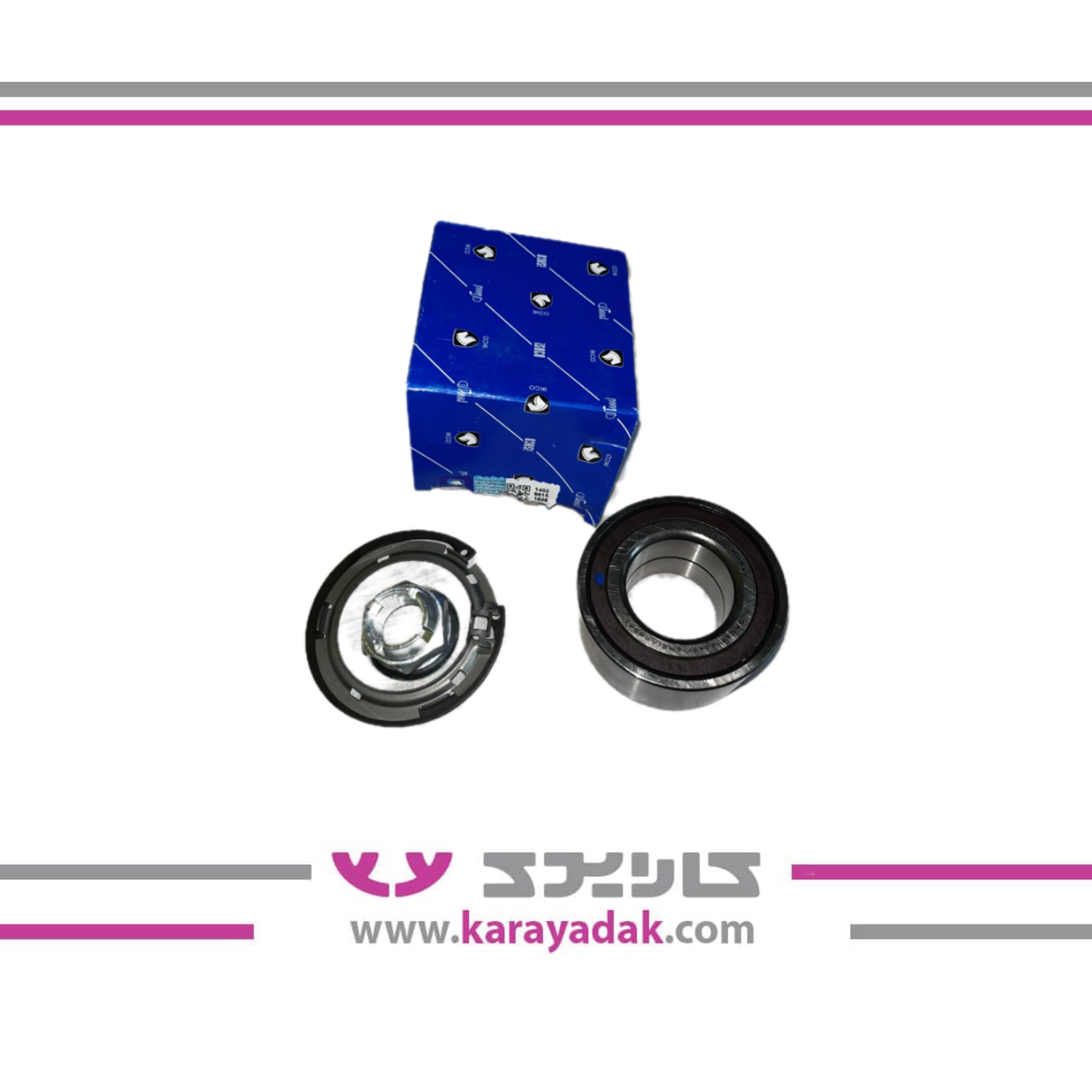 کیت بلبرینگ چرخ جلو با ABS  و ( 48 پل) ال 90 ایساکو 