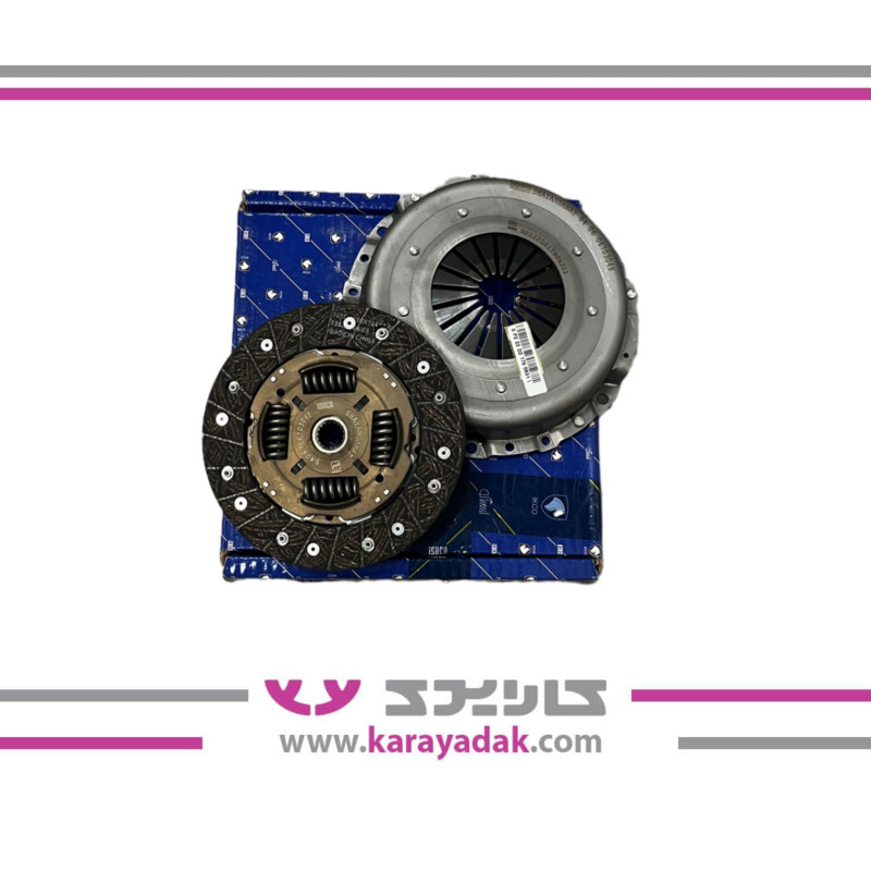 دیسک وصفحه کلاچ چهارفنر گیربکس BE پژو 206 ایساکو بدون بلبرینگ