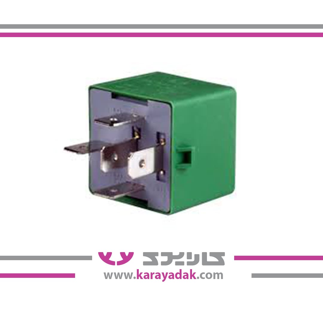 رله 40/35 آمپر- 5 پایه سبز- (فن رادیاتور - رله تایمر برف پاک کن ) ایساکو 